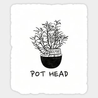 Pot Head Sticker